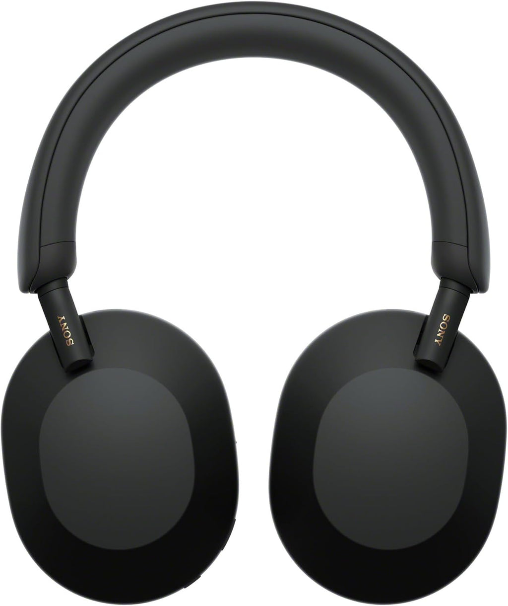 Sony WH-1000XM5 Wireless Noise Canceling Over-Ear Headphones (Black) Bundle with Rechargeable Clip-On Light (2 Items)