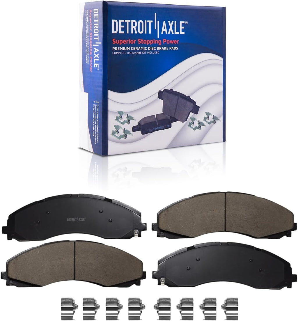 Detroit Axle - Rear Brake Kit for Ford F-450 F-550 Super Duty 2017 2018 2019 2020 2021 Disc Brake Rotors Ceramic Brake Pads Replacement : 15.75' inch Brake Rotors
