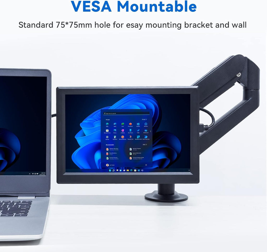SunFounder 10.1'' IPS Display for Raspberry Pi - 10.1 Inch Portable Laptop Monitor, 1280*800 Resolution, Cooling Fan (Non-Touch)