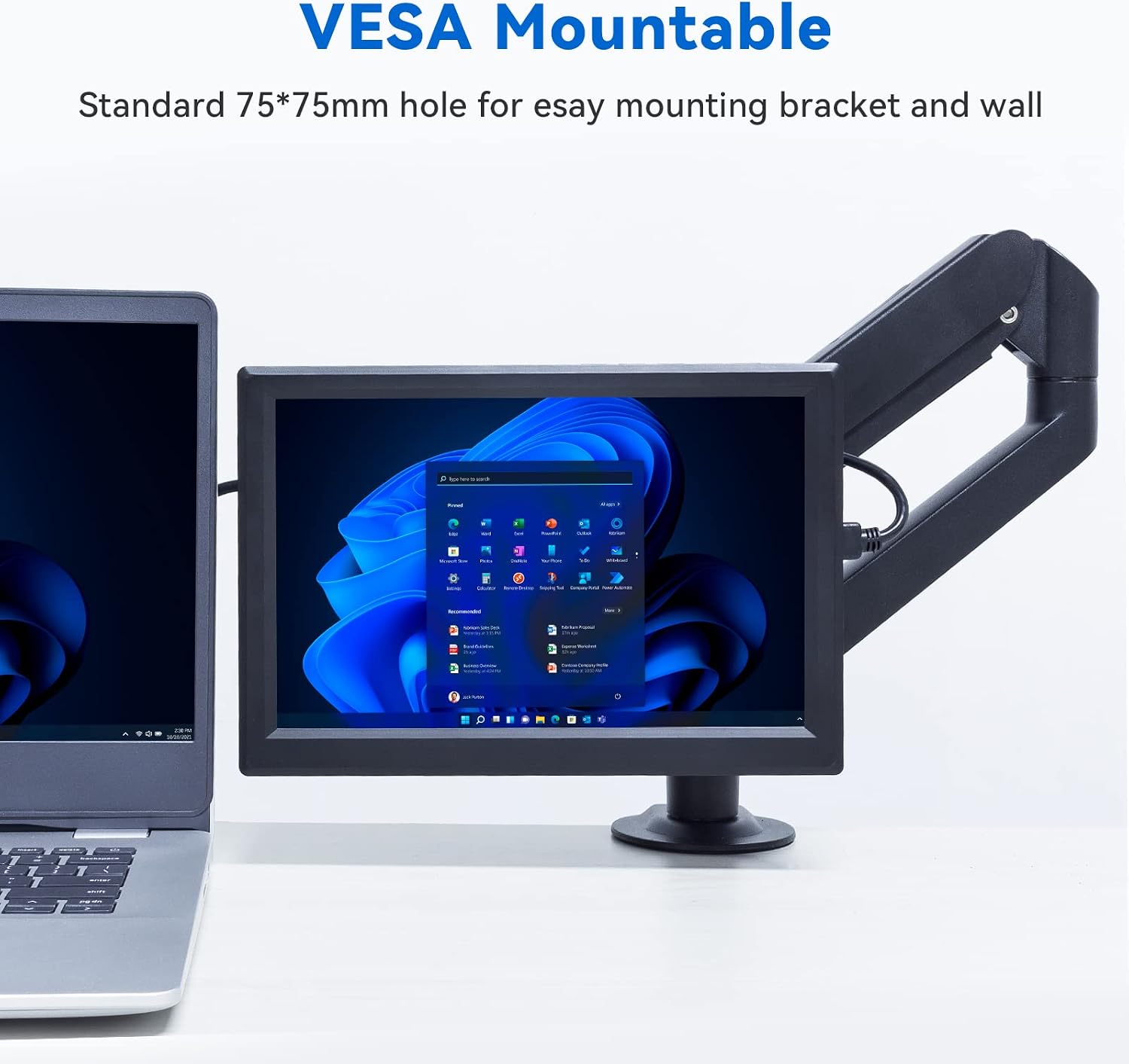 SunFounder 10.1'' IPS Display for Raspberry Pi - 10.1 Inch Portable Laptop Monitor, 1280*800 Resolution, Cooling Fan (Non-Touch)