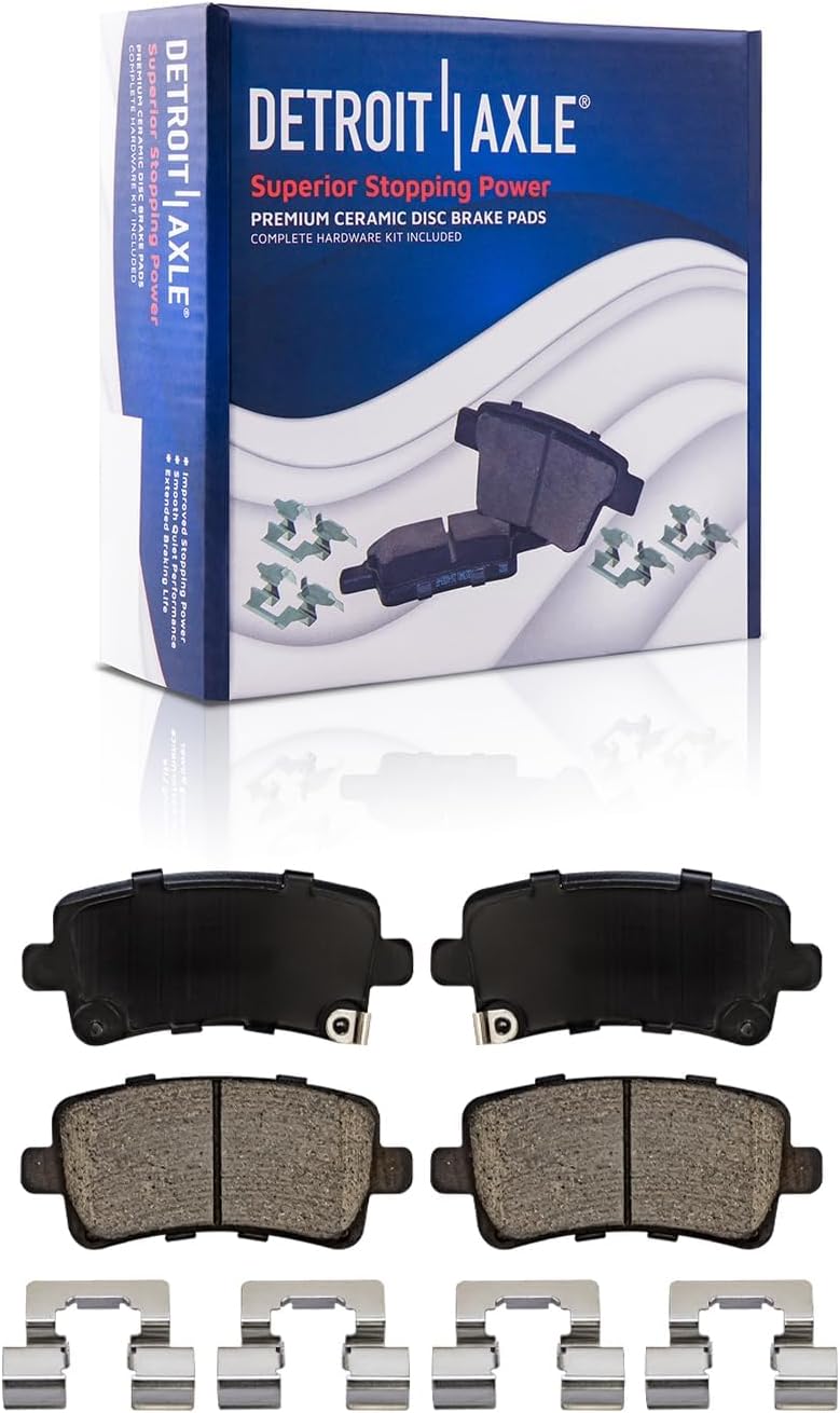 Detroit Axle - 10pc Brake Kit for Chevrolet Malibu Limited Lacrosse Regal, Disc Brake Rotors Ceramic Brakes Pads with Hardware Assembly Replacement : 11.65' inch Front and 11.50' inch Rear Rotors