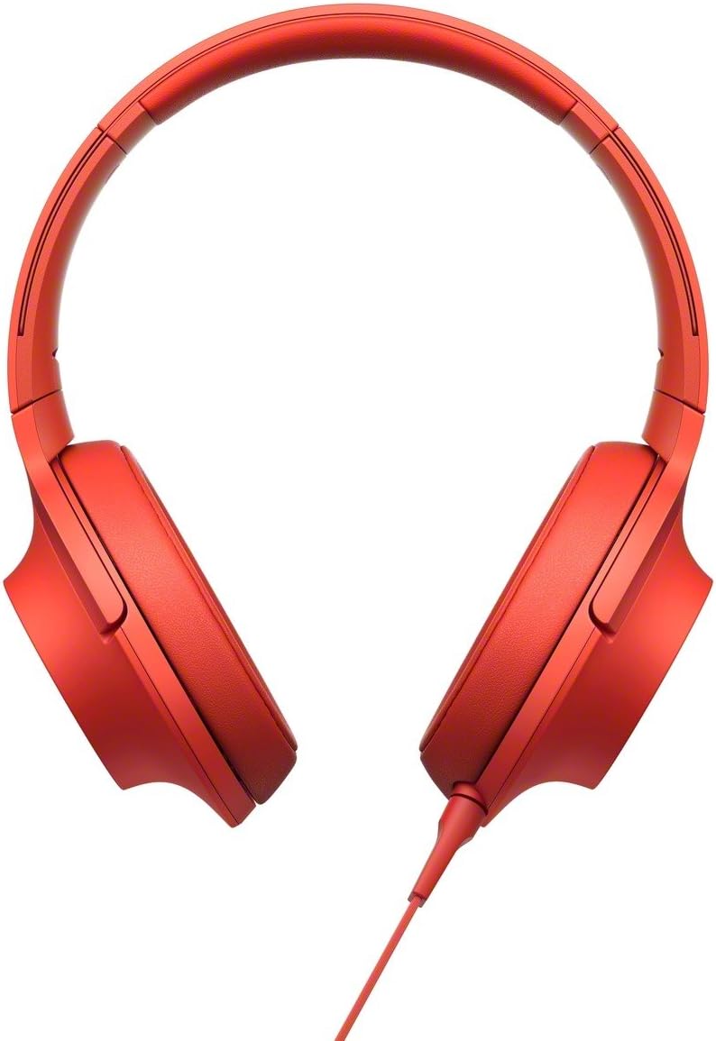 Sony hear on Premium Hi-Res Stereo Headphones (wired), Cinnabar Red