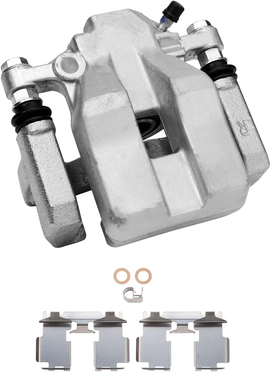Detroit Axle - Rear Disc Calipers and Ceramic Brake Pads Kit Replacement for 2010 2011 2012 Lexus HS250h - 6pc Set