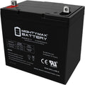 Mighty Max Battery 12V 55Ah Power Boat Pontoon Electric Trolling Motor Deep Cycle Battery