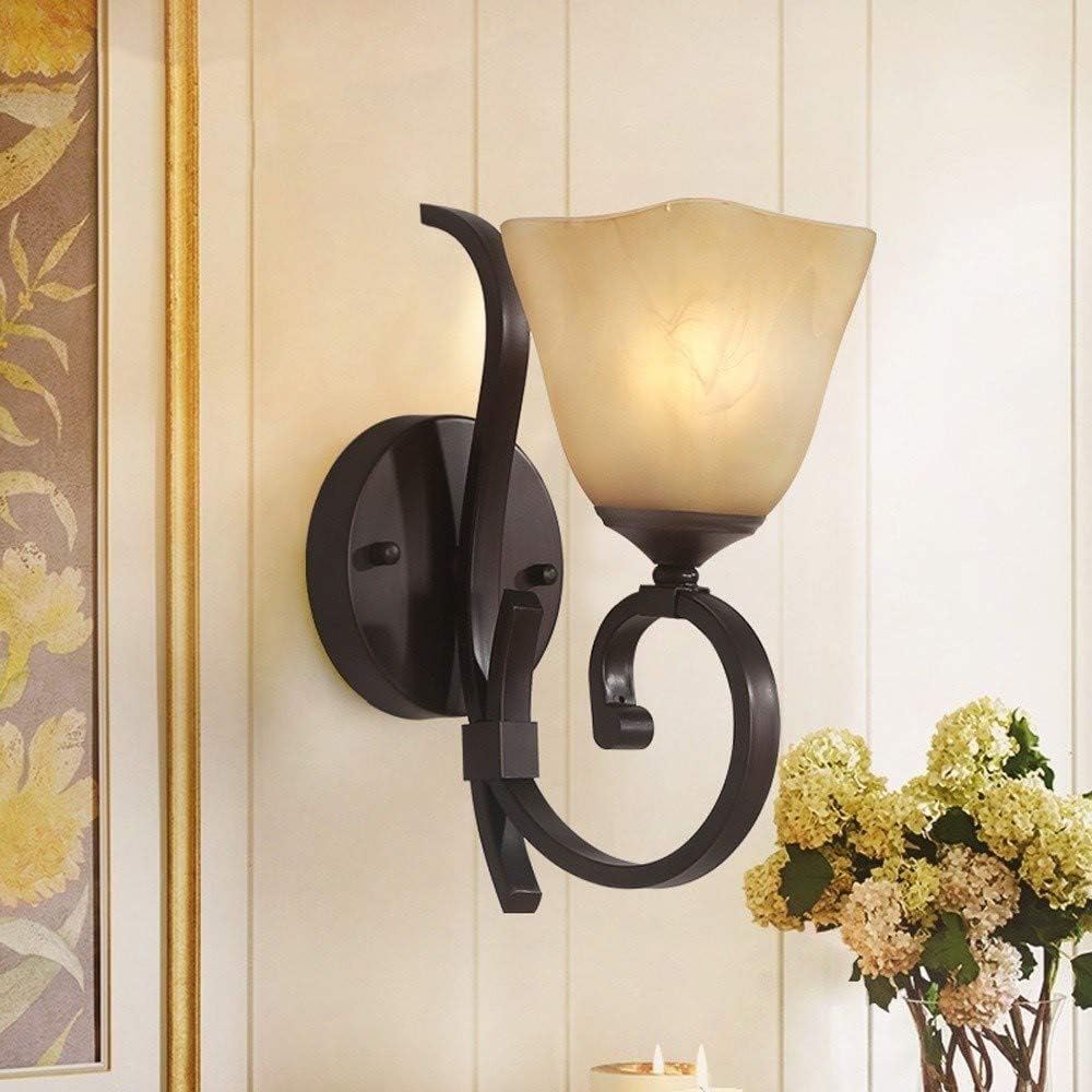 Wall lamp, Creative Gooseneck Black Wall Light Retro Personality Wall Illumination Fixtures Country Wrought Iron Wall Sconce Hotel Aisle Bar Lobby Home Decoration Wall Lant(Single Head)