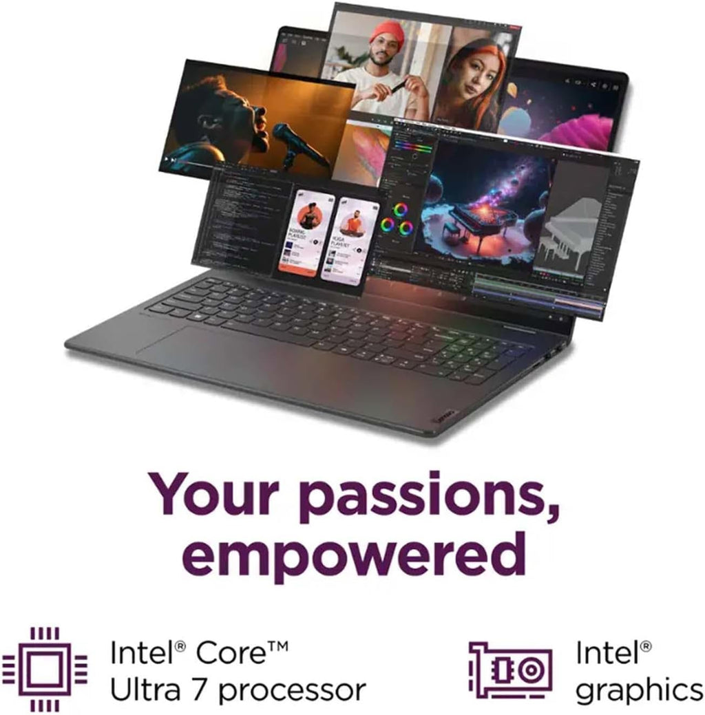 Lenovo Yoga 7 2-in-1 Copilot+ PC Laptop,16' 2K IPS Touchscreen Display,Intel Core Ultra 7 155U,16GB LPDDR5x RAM,1TB M.2 PCIe SSD,Fingerprint,Backlit KB,FHD IR Webcam,WiFi 6E,Lifetime MS,Win11 Pro