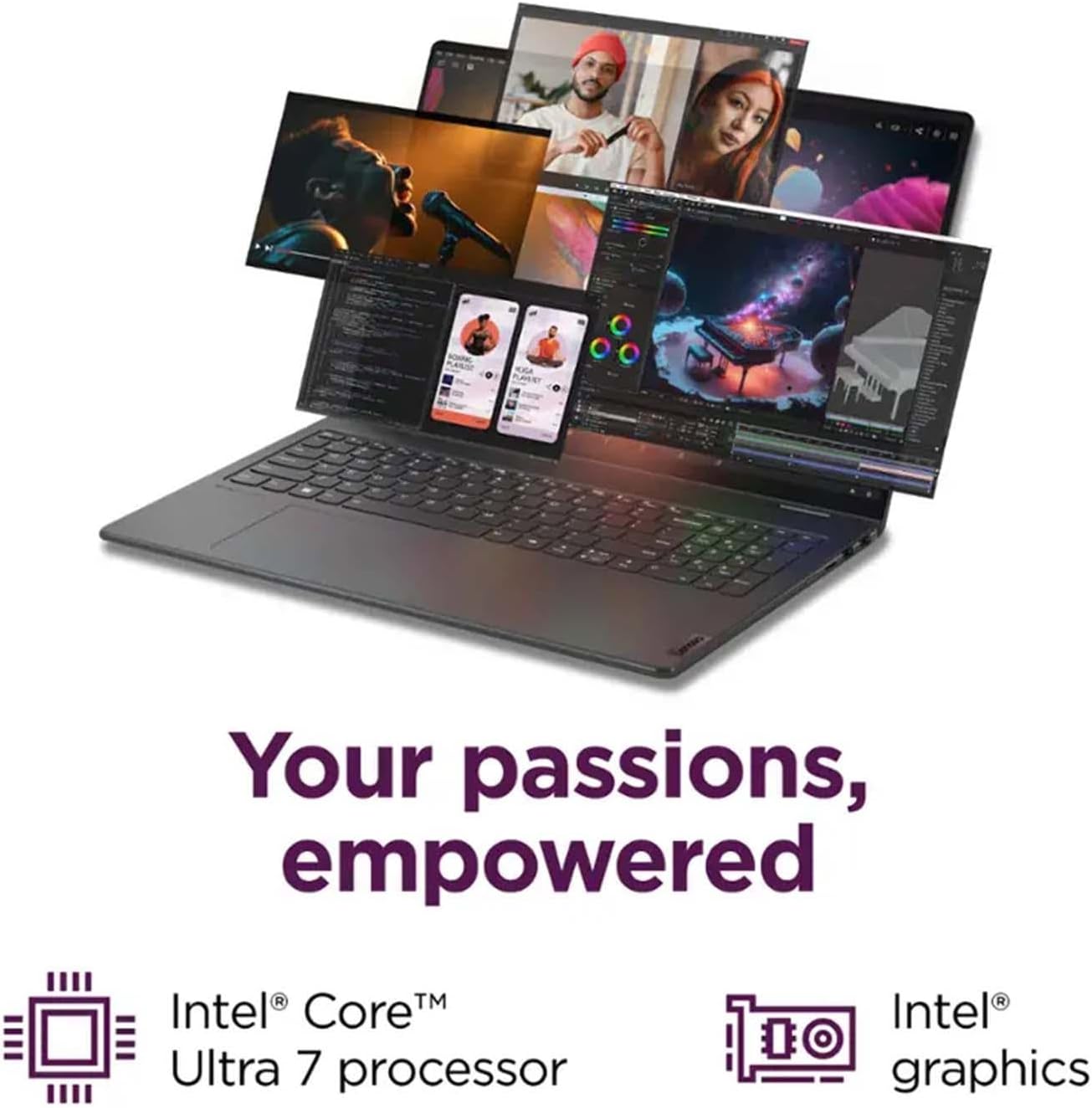 Lenovo Yoga 7 2-in-1 Copilot+ PC Laptop,16' 2K IPS Touchscreen Display,Intel Core Ultra 7 155U,16GB LPDDR5x RAM,1TB M.2 PCIe SSD,Fingerprint,Backlit KB,FHD IR Webcam,WiFi 6E,Lifetime MS,Win11 Pro
