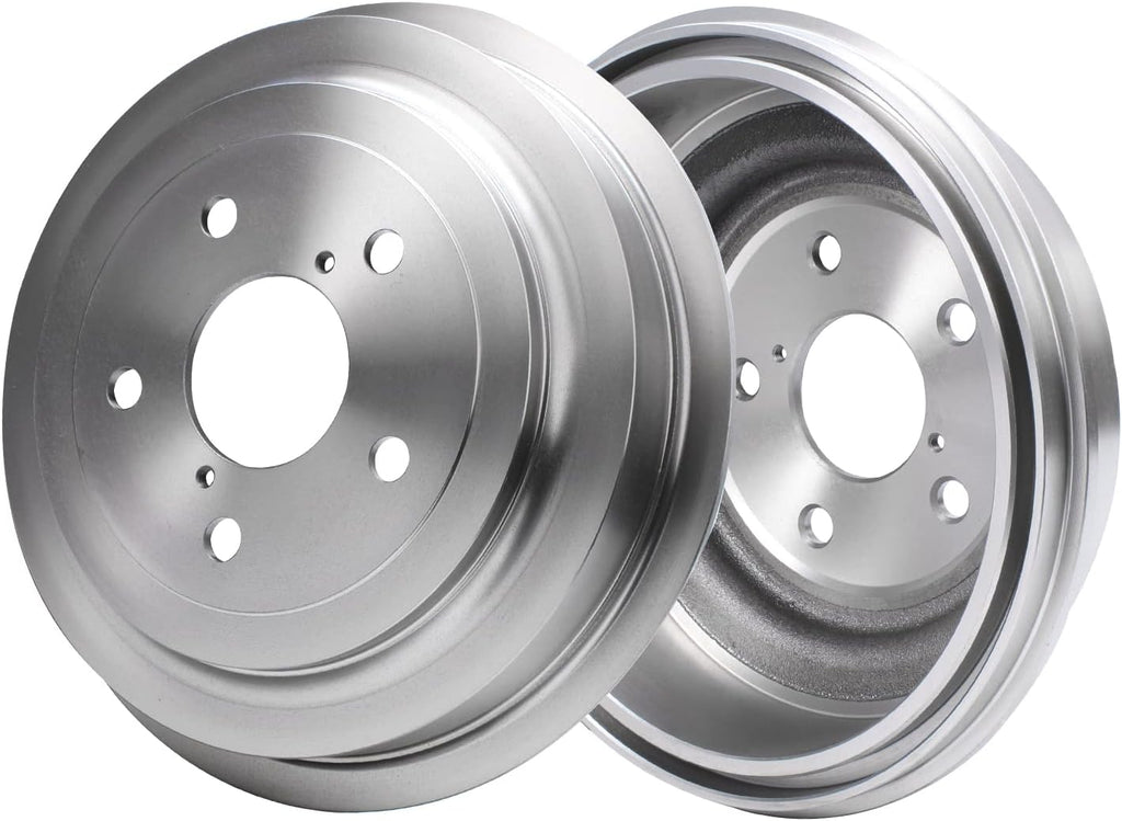 Detroit Axle - Rear Brake Drums for 2005-2011 Dodge Ram Dakota, 2006-2009 Mitsubishi Raider, Brake Drums 2007 2008 Replacement [13.98' inch Rear Drums]