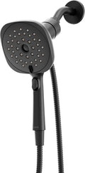 Moen Verso Infiniti Dial Square Handheld Shower, 5-Inch Diameter Spray Head, Matte Black, 220H5BL