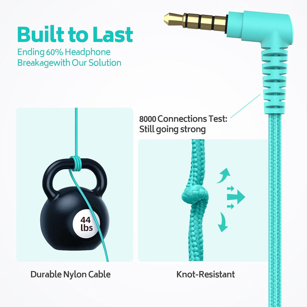 AILIHEN Classroom Headphones Kids Headphones for K-12 School Class Sets (20 Pack), On-Ear Premium Student Durable Bulk Headphones - 93dB Volume Limited, 3.5mm Jack for Chromebooks Laptop Computer