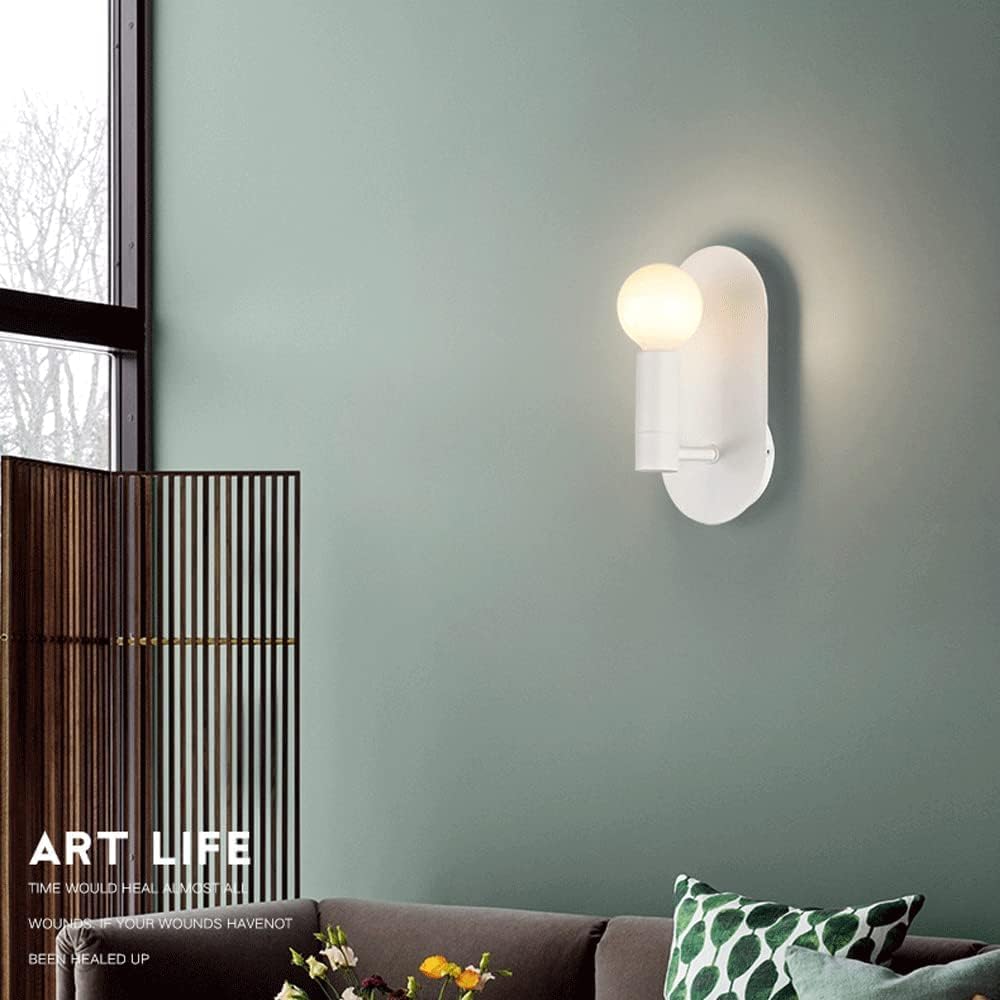 Industrial Minimalist Wall lamp with Glass Ball, Black Wrought Iron Wall Indoor Lighting Fixture,chandalier