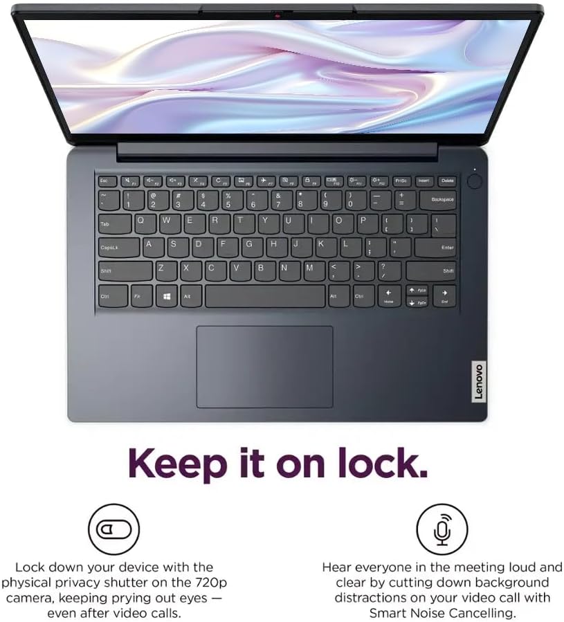 Lenovo IdeaPad 14' Laptop Computer, 4GB RAM 128GB eMMC, Intel Celeron N4020, 1-Year Microsoft Office 365, Windows 11 S, SageNova Earphones, Abyss Blue