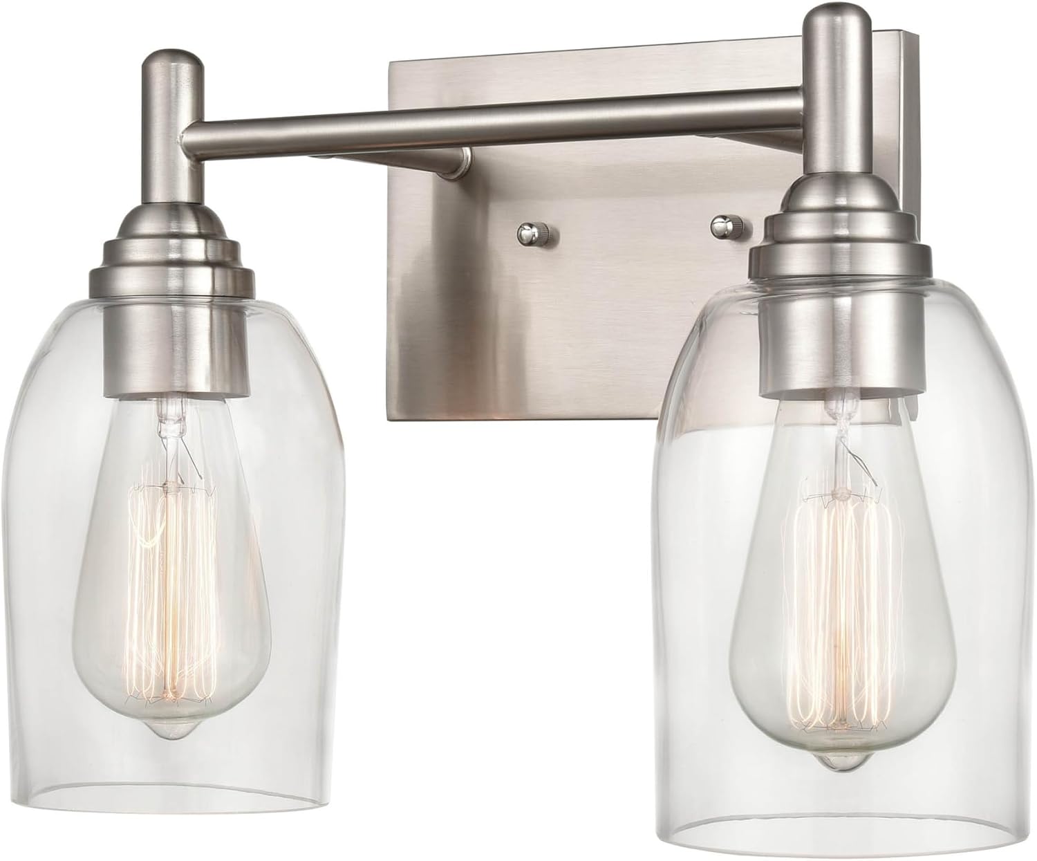 ML Lighting Arlett 2-Light Vanity Brushed Nickel