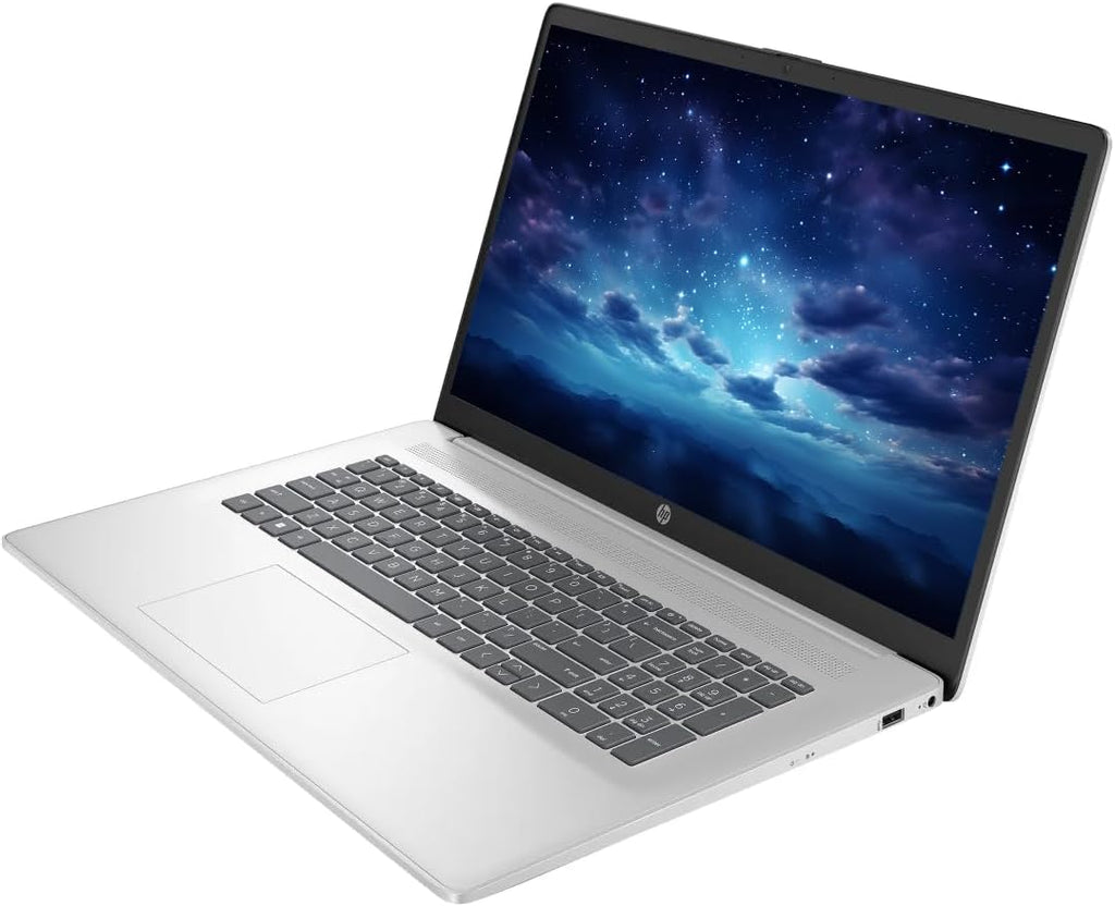 HP Touchscreen 17.3' Business Laptop Computer, Windows 11 Pro 64GB RAM 2TB SSD, Intel Core 7-150U, HD+ LED Display, Microsoft Office Lifetime Suite, Backlit Keyboard, SageNova Earphones, Silver