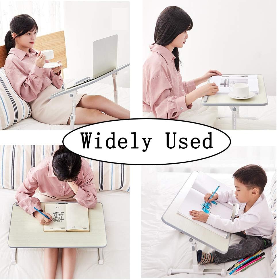 Laptop Stand Adjustable Height,Folding Laptop Table,Laptop Stand with Fan,for Bed Sofa Couch Office