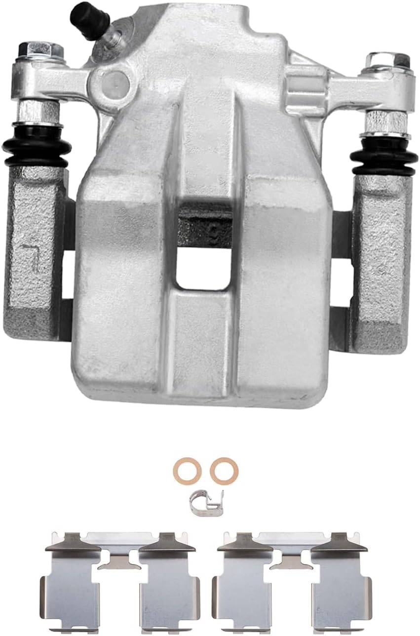 Detroit Axle - Rear Disc Calipers and Ceramic Brake Pads Kit Replacement for 2010 2011 2012 Lexus HS250h - 6pc Set
