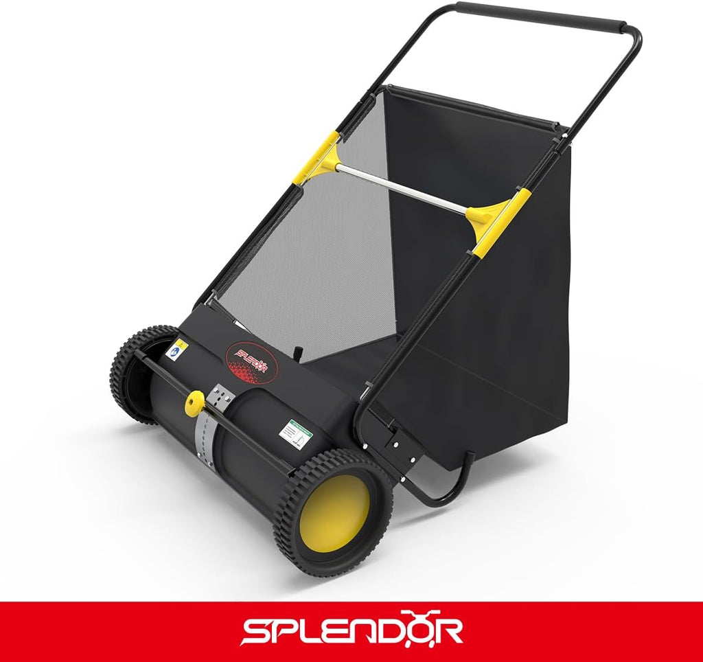 SPLENDOR LS-650A2 26-Inch Walk-behaind Push Lawn Sweeper Yard Sweeper Road Sweeper