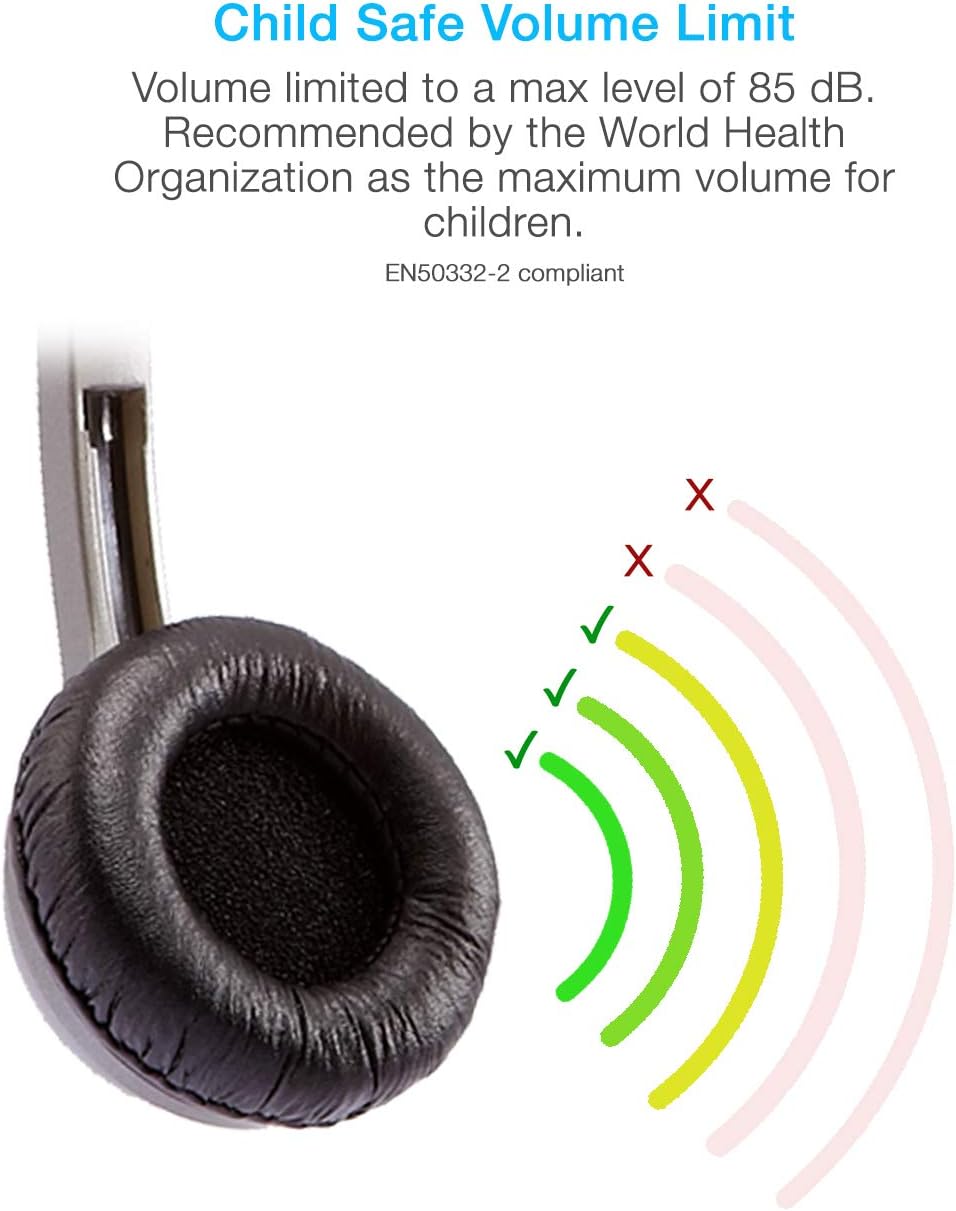 Cyber Acoustics Lightweight 3.5mm Stereo Headphones (ACM-7000-24) for Kids and Great for use with Tablets, Chromebooks, Laptops, PCs, & Macs - 24 Pack