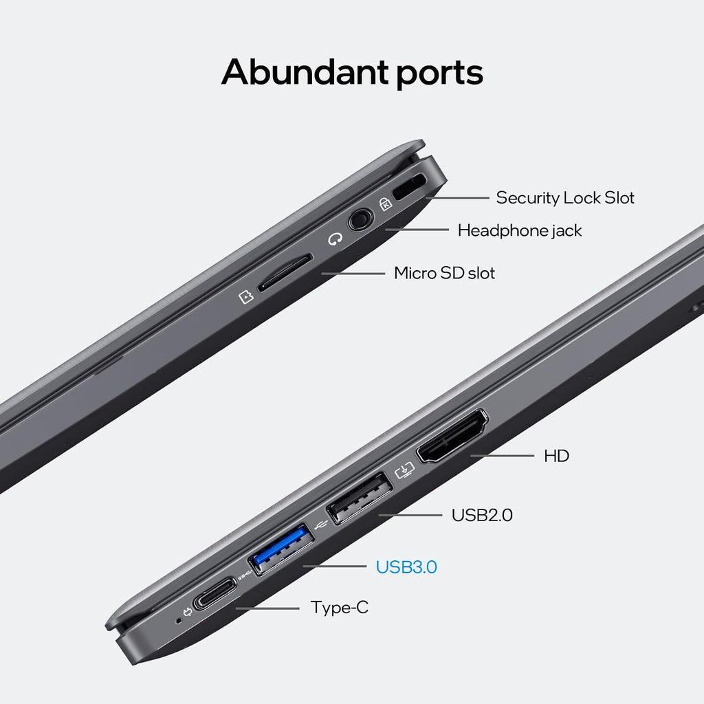 BiTECOOL 15.6' - N5095 Quad-Core, 16GB RAM 512GB SSD, FHD IPS Display, Dual-Band WiFi 2.4/5GHz, Bluetooth 4.2, Backlit Keyboard & Fingerprint
