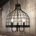 Modern Retro Industrial Wrought Iron LED Candle Black Ceiling Lamp Bedroom Living Room Bar Cafe Restaurant Dining Table,Chandelier LED Ceiling Light