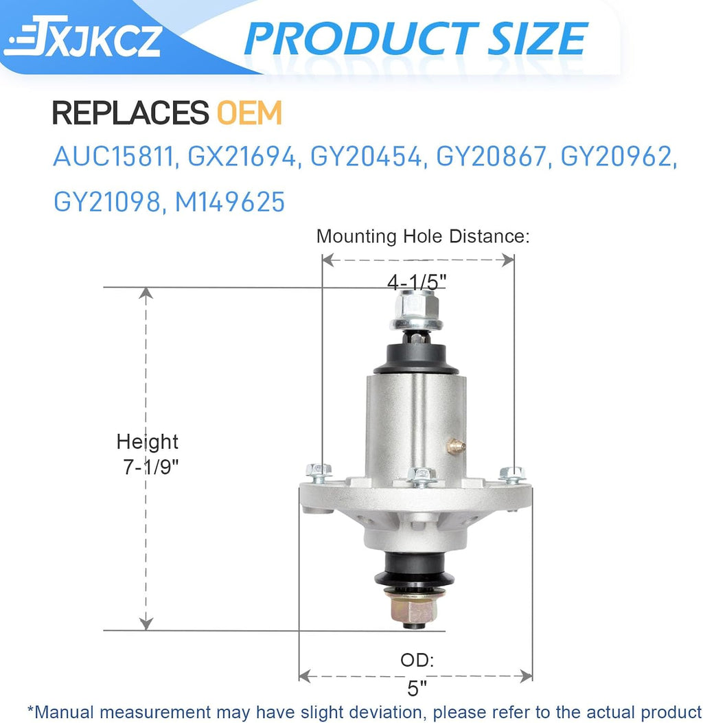 42 inch Mower Rebuild Deck Kit for John Dee re E140 E160 Includes 2 Spindle GY20867 AUC15811 2 Blade AM141033 1 Be lt GX20072 2 Idler GY20110 GY20067