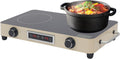 Electric Cooktop Double-burner 10'' Electric Stove Top with Knob Control Electric Countertop Burner with Kids Lock & Timer Cooktop with Plug in Over-Temperature Protection for Kitchens Rvs Apartments
