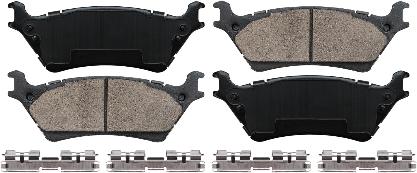 Detroit Axle - Rear Brake Kit for Ford 2012 2013 2014 F-150 [7 Lugs], Disc Brake Rotors Ceramic Brakes Pads with Hardware Replacement : 13.70' inch Rotors