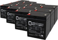 Mighty Max Battery ML5-12F2-12 Volt 5 AH, F2 Terminal, Rechargeable SLA AGM Battery - Pack of 12