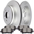 SCITOO Brake Kit Rear Brake Rotors and Ceramic Brake Pads fit for 2007-2013 for Acura MDX,2010-2013 for Acura ZDX,2011-2017 for Honda Odyssey,2009-2011 for Honda Pilot