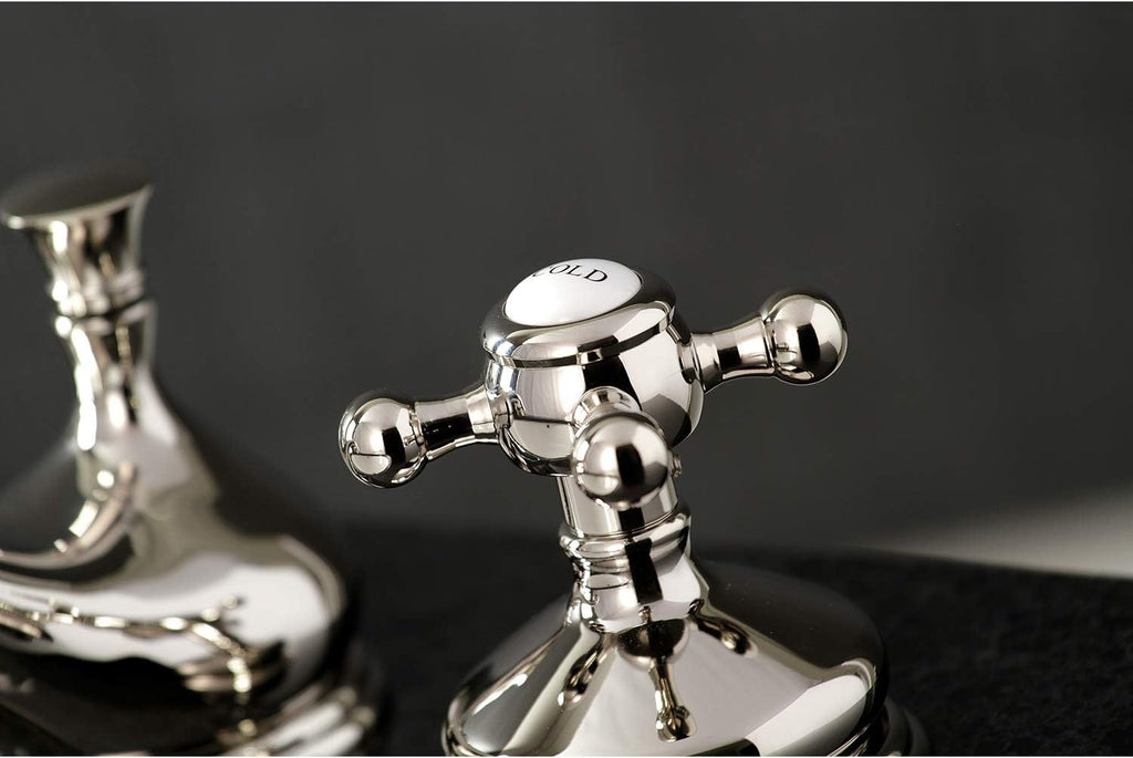 Kingston Brass KS1166BX 8 in. Widespread Bathroom Faucet, Polished Nickel