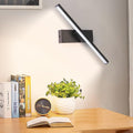 330 Rotatable LED Wall Light Bar Black Bathroom Fixtures Over Mirror 7W Long Linear Bedroom Sconce Modern Office Reading,Chandelier