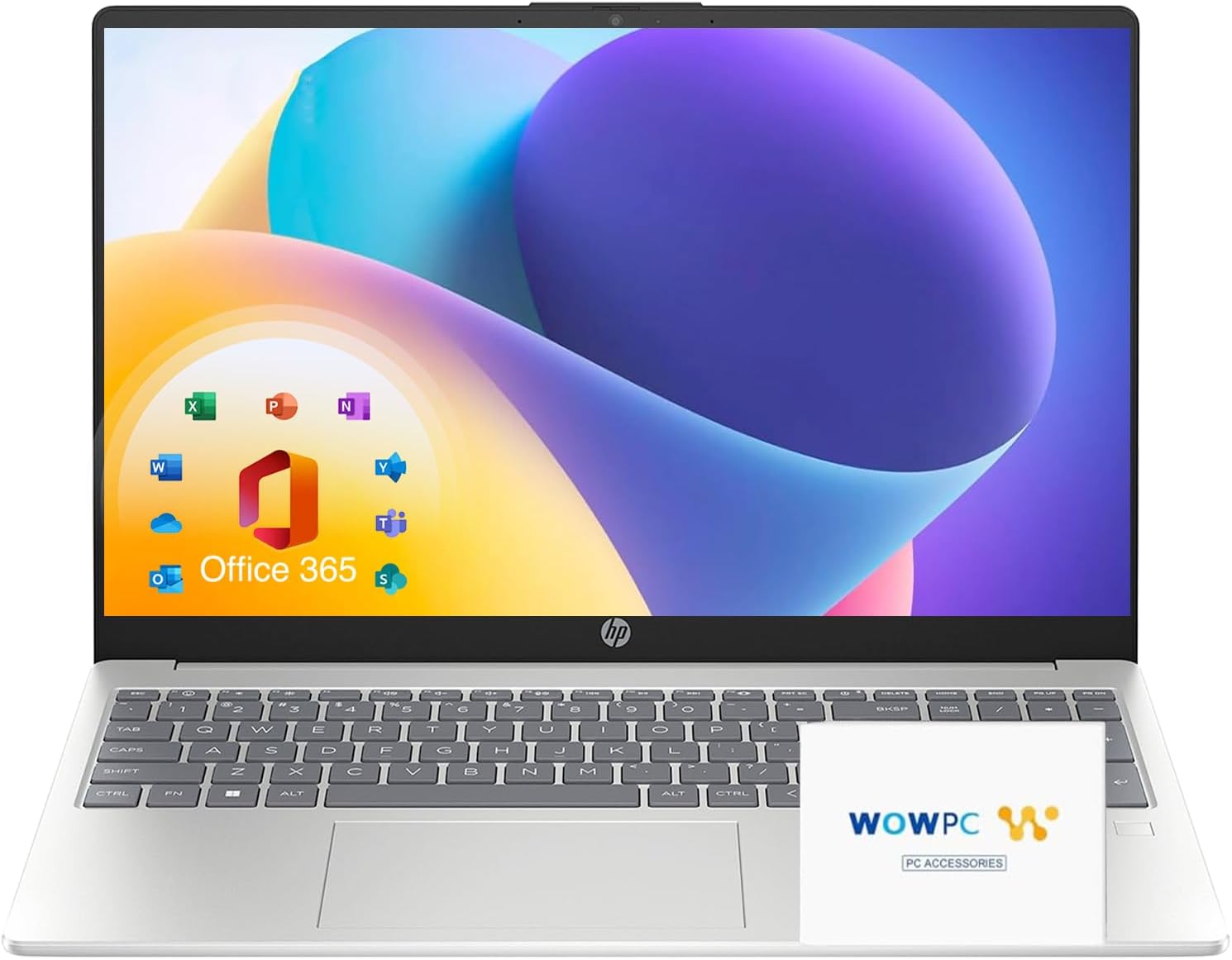 HP 2025 Pavilion 15.6 FHD (1920 x 1080) Laptop Computer • Intel 8-Cores i3 CPU • 32GB RAM • 1TB SSD • Wi-Fi 6 • Fingerprint Reader • Windows 11 with Microsoft Office Suite • WOWPC Recovery USB