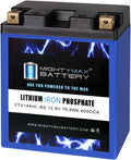 Mighty Max Battery YTX14AHL-BS LIFEPO4-12 Volt 12 AH, 400 CCA, Lithium Iron Phosphate (LiFePO4) Battery