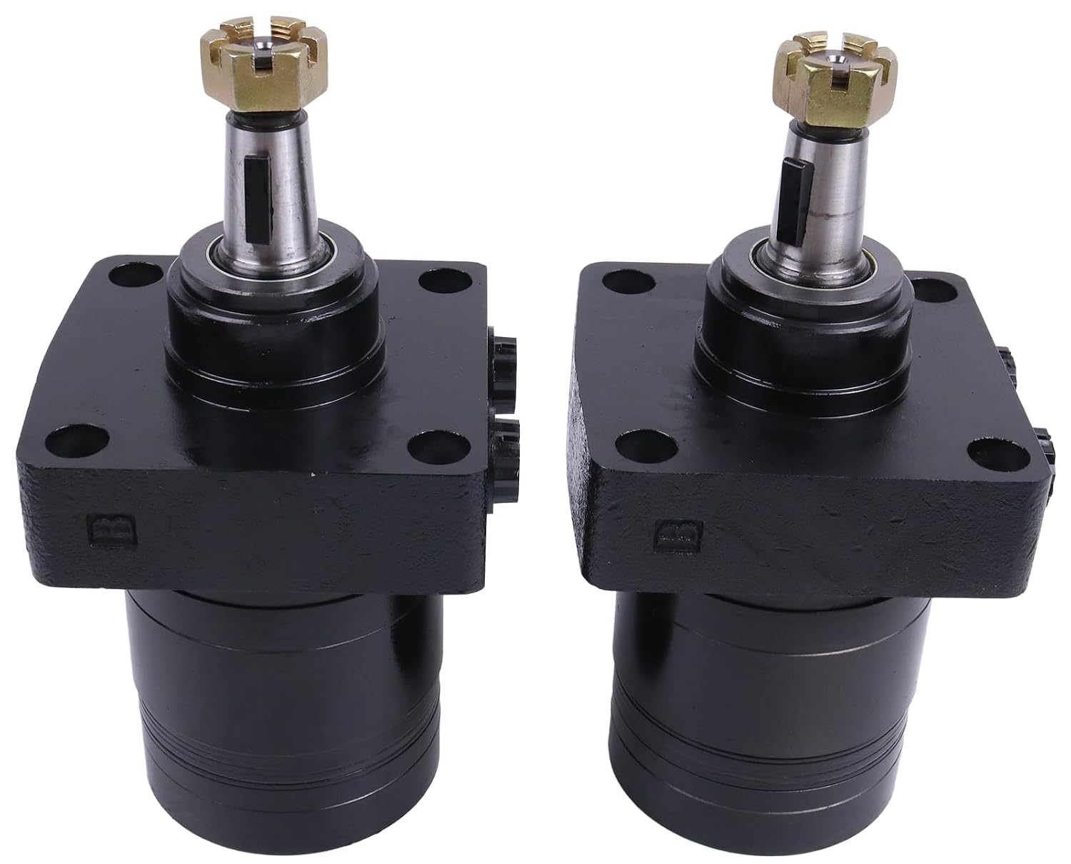 2X Hydraulic Wheel Motor 114-0549 TE0195JS250AAMU Compatible with Exmark Toro Lawn Mowers for Parker