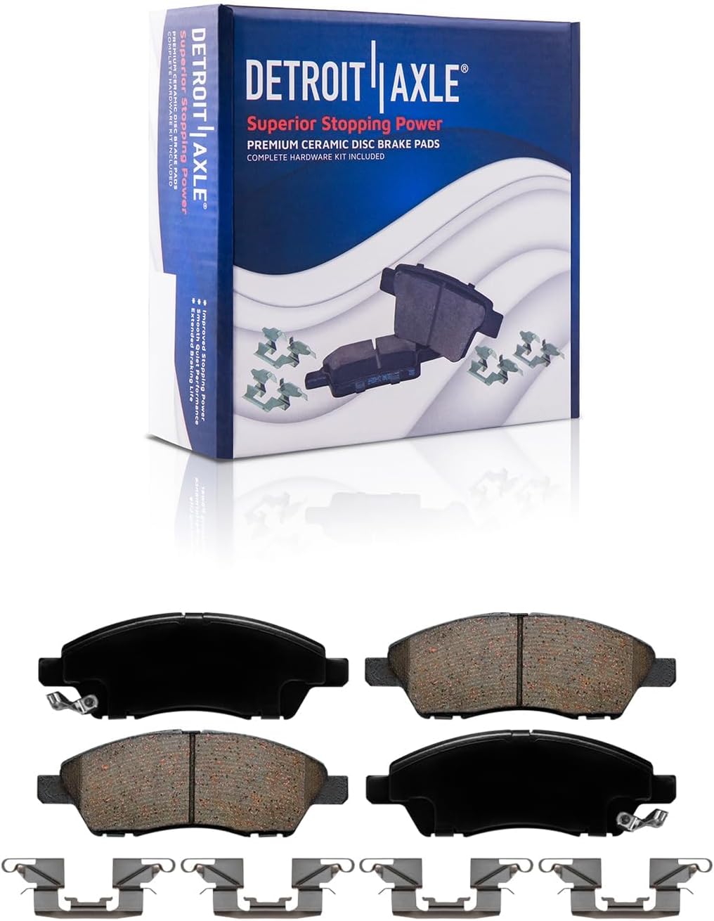 Detroit Axle - 8pc Brake Kit for 2012-2019 Nissan Versa Note, 2015-2017 Micra, Front Brake Rotors Ceramic Brakes Pads, Rear Brakes Drums Semi-Metallic Brake Shoes Replacement : 10.24' inch Rotor