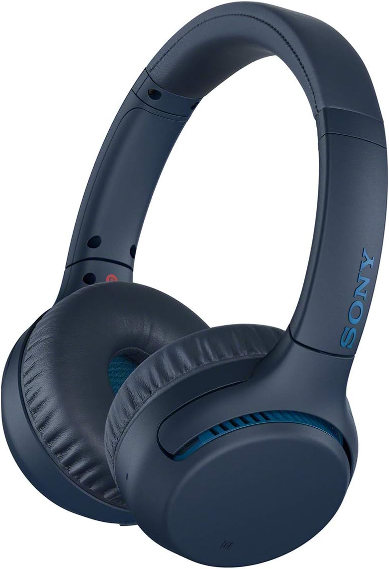 Sony WHXB700 Wireless Extra Bass Bluetooth Headset/Headphones with mic for phone call and Alexa voice control, Blue