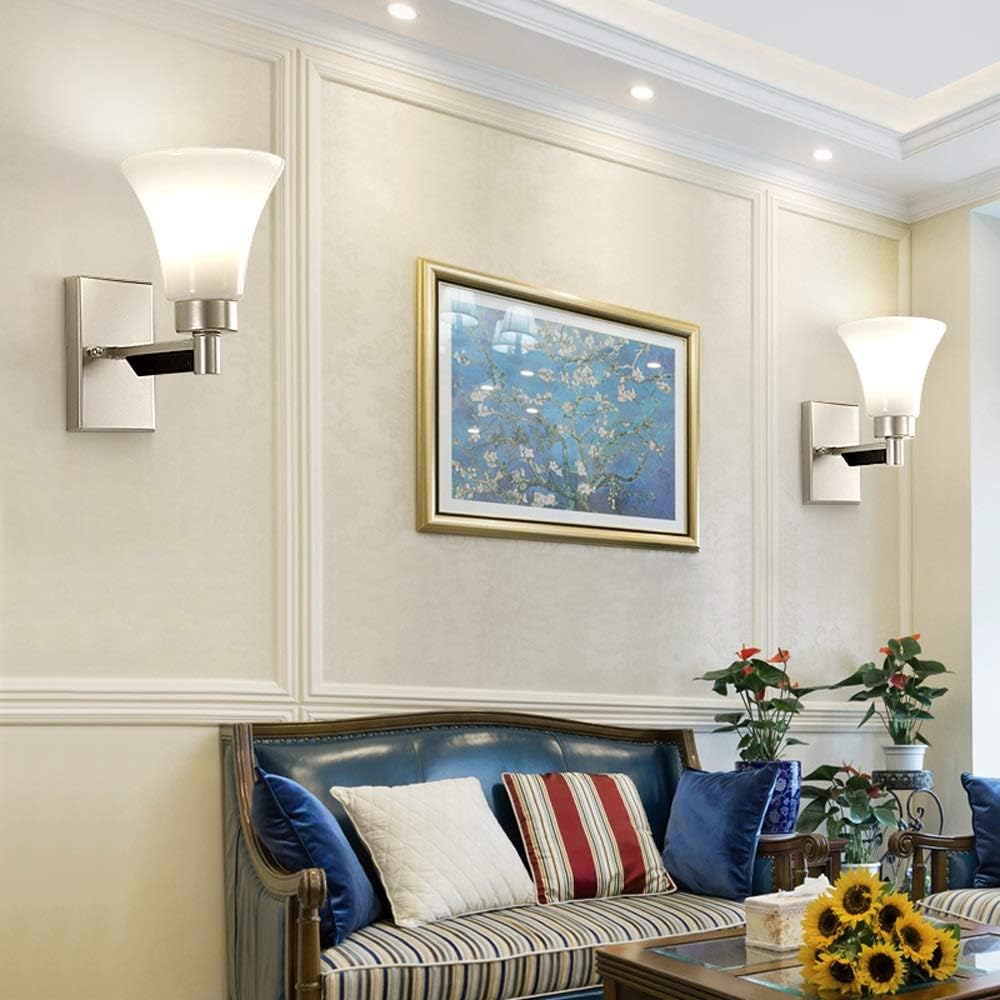 Wall Mounted Light Modern Simple Wall Lamp Stairs Light Luminaires Fixture E27 Bulb Wrought Iron Bedroom Decor Bathroom Bedside Home Decoration Wall Lighting Reading Light