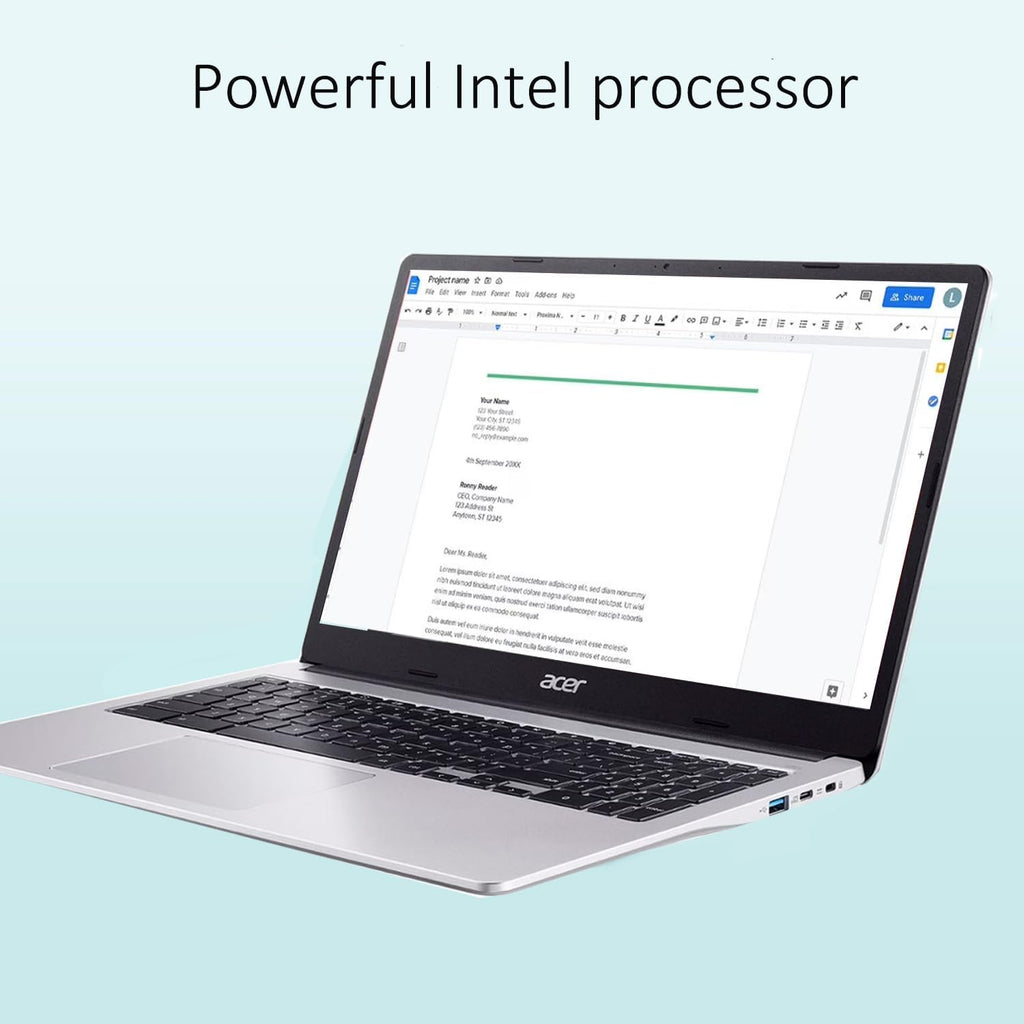 Acer Chromebook 315 Laptop (15.6' FHD, Intel Celeron N4500, 4GB RAM, 128GB Storage (64GB eMMC + 64GB SD Card), for Student, Home, 10-Hr Long Battery Life, Numeric KB, Wi-Fi, Webcam, IST Hub, Chrome OS