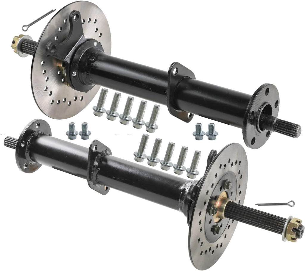 48V 1000W Brushless DC Motor Rear Axle Kit with Differential Gearbox, Speed Controller, Wiring Harness & Batteries – Electric Go Kart ATV Buggy DIY Drive System (1020mm 40')