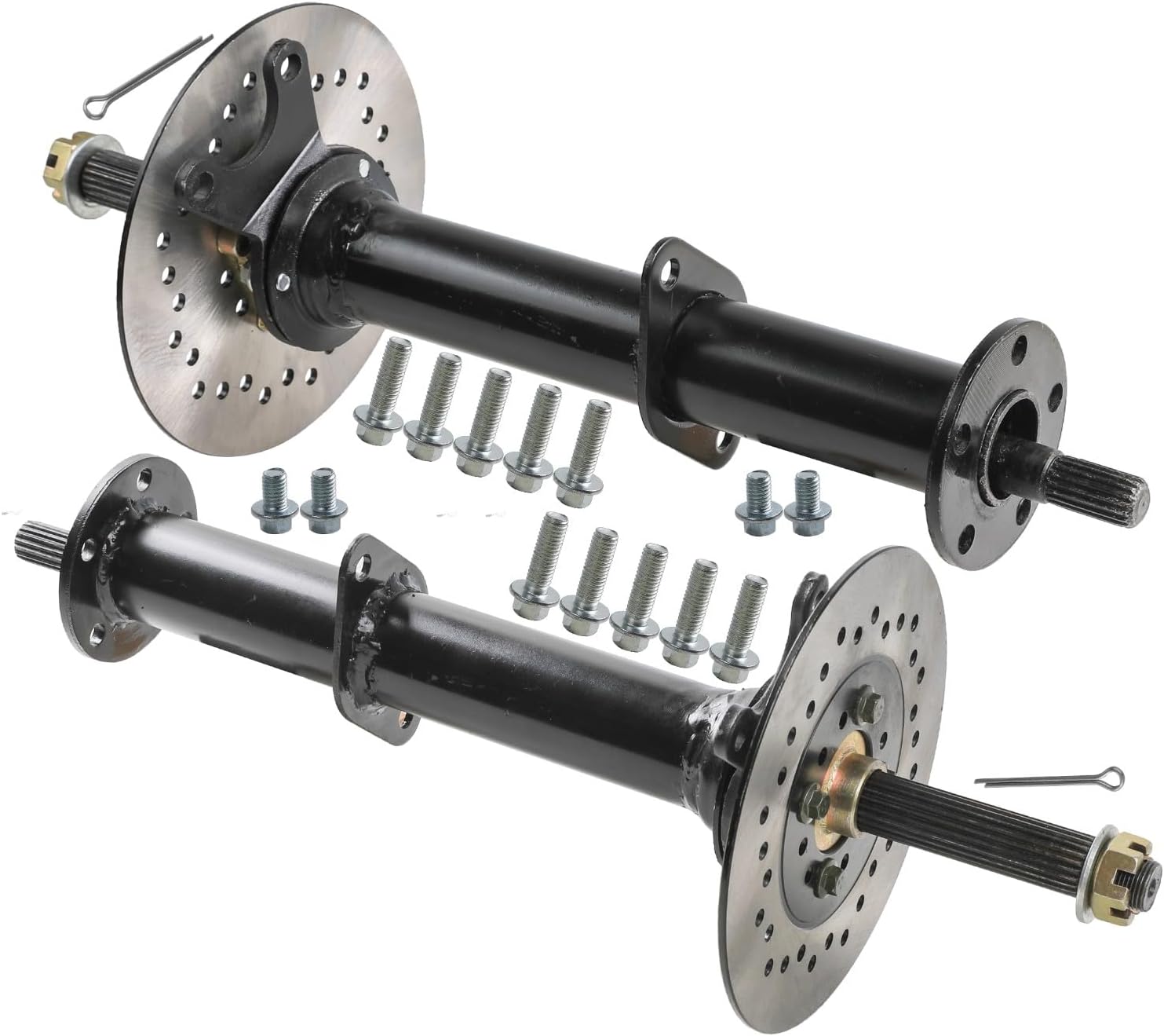 48V 1000W Brushless DC Motor Rear Axle Kit with Differential Gearbox, Speed Controller, Wiring Harness & Batteries – Electric Go Kart ATV Buggy DIY Drive System (1020mm 40')