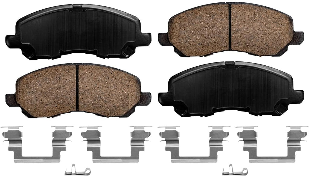 Detroit Axle - Brake Kit for Jeep Patriot Compass Chrysler Sebring Dodge Avenger Front Disc Brake Rotors Ceramic Brakes Pads Rear Brake Shoes Brake Drums Replacement : 11.57' inch Front Rotors
