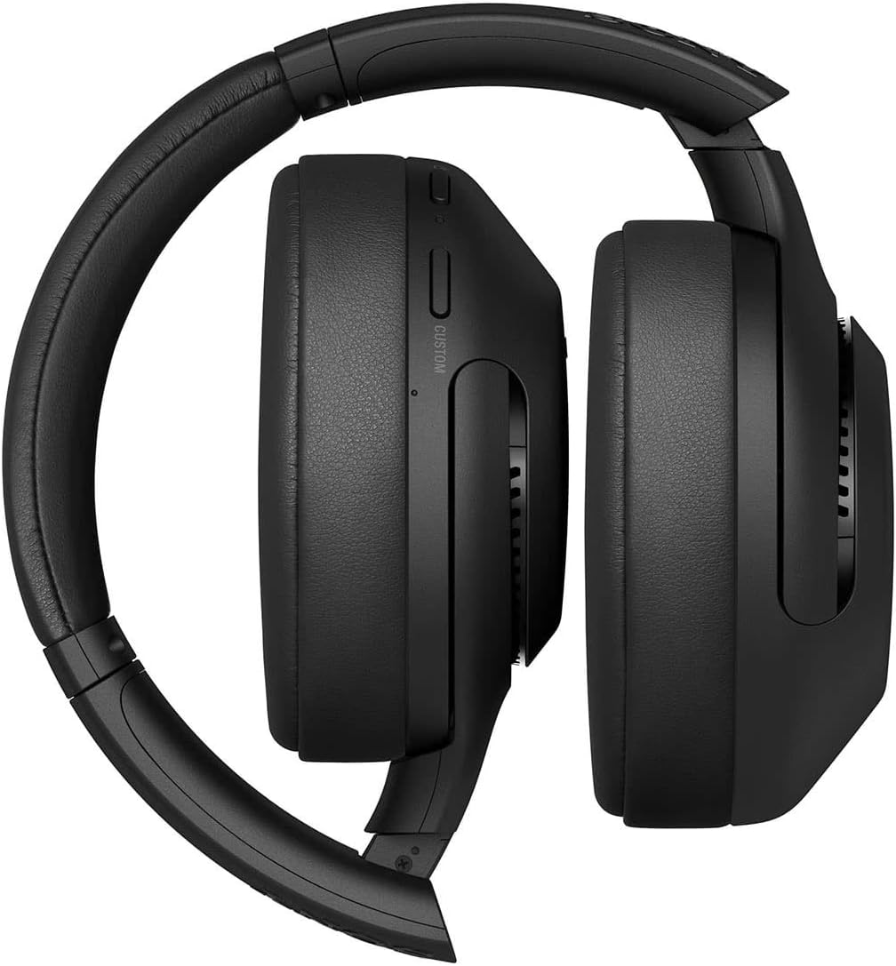 Sony WHXB900N Noise Cancelling Headphones, Wireless Bluetooth Over the Ear Headset with Mic for Phone-Call and Alexa Voice Control- Black (WH-XB900N/B)