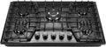 Gas Cooktop 30 Inch, 5 Burner Stove top, Built-in Propane/Natural Gas Convertible Hob, Stainless Steel Countertop Built-in with Thermocouple Protection, Black