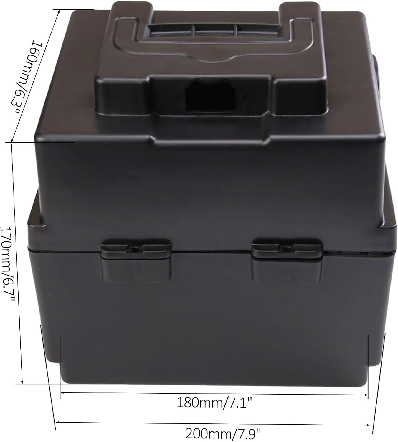 4pcs 12V 20Ah Battery 6-DMF-20 Maintenance Free Sealed AGM Motorcycle Battery with 48V Charging Port, Connect Cables, Storange Box for Electric Go Kart ATV UTV Quad Golf Cart Lawn Mower Snowmobile
