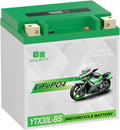 YTX30L-BS Lithium Motorcycle Battery, 12.8V 12AH 850 CCA LiFePO4 Motorcycle Battery, ATV, UTV, Jet Ski, Scooter, Lawn Mower, Tractor, Generator, Built-in Smart BMS