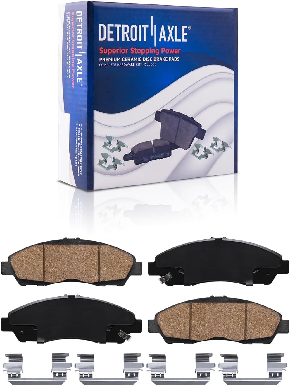 Detroit Axle - Brake Kit for 17-20 GMC Acadia 18-20 Buick Enclave Chevrolet Traverse, 19-20 Blazer, Drilled Slotted Brakes Rotors Brake Pads Replacement : 12.64' inch Front & 12.40' inch Rear Rotor