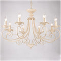 Modern LED Ceiling Light, Chandelier Classic Europe Wrought Iron Lighting Retro Lamp -Living Room Black Beige Metal V-intage Fixture,Chandelier