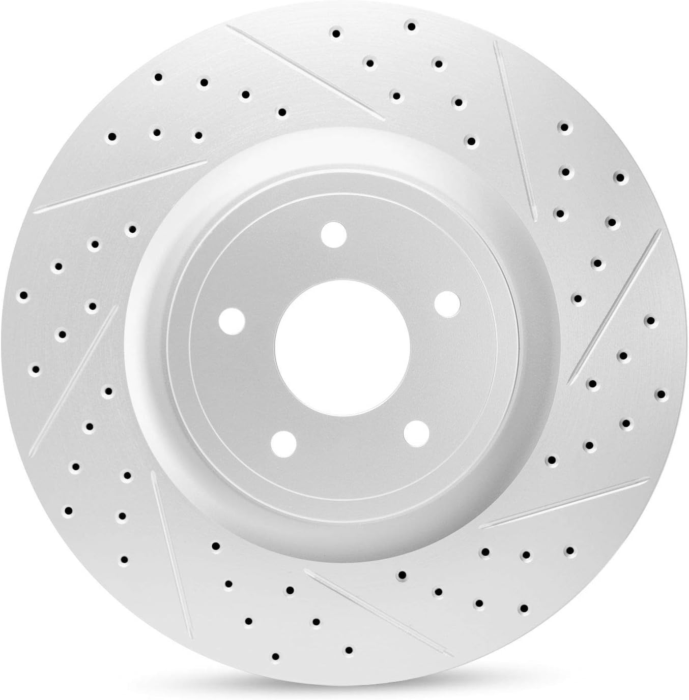 R1 Concepts Front Brake Kit Fits 2006-2008 Jaguar S-Type; 2006-2009 Jaguar Super, XJR; 2009-2015 Jaguar XF; 2010-2019 Jaguar XJ| Ceramic Brake Pads and Drilled Slotted Brake Rotors| 14.0' Front