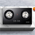 Gas Stove 2 Burners, 5.2KW Built-in Gas Cooker Plug and Play Accidental Flameout Protection Device, for Home Kitchen Camping Garden Dining(LPG)