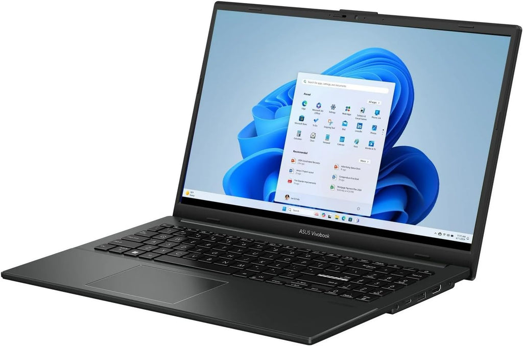 ASUS Vivobook Go 15.6'' FHD Laptop, 8-Core Intel i3 Processor, 8GB RAM, 128GB Storage, WiFi & BT, NanoEdge Display, Fast Charge, Keypad, Webcam, USB-C, HDMI, Lifetime Office, Windows 11 Home